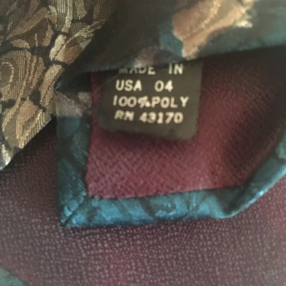 Vintage Oleg Cassini neck tie retro designer mod